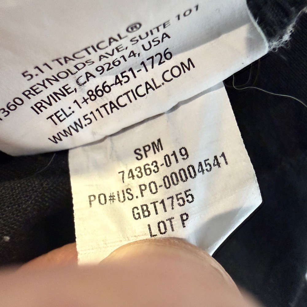 5.11 Tactical EMS Ripstop Cargo Pant Mens 36x30 Black Taclite 74363-019 - Picture 10 of 11